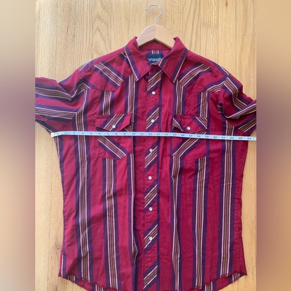 Wrangler // VTG Western Striped Button Down - Picture 10 of 12